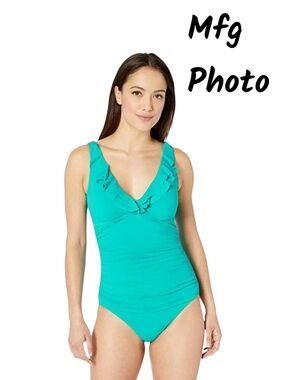 NWT Ralph Lauren Jade Beach Club One Piece, Womens 0